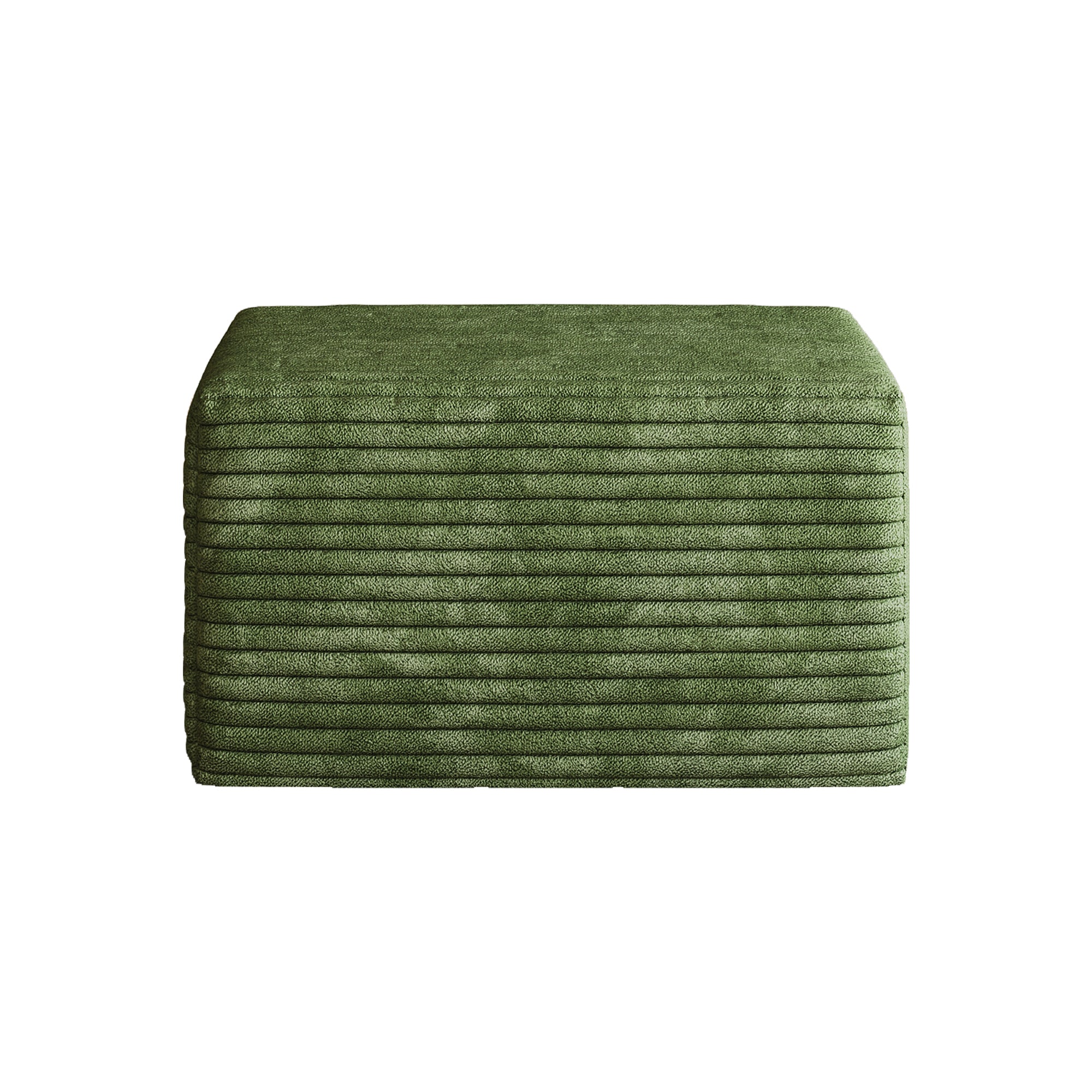 Sofa ottoman ,No Assembly Required,Green(Plush Corduroy Fabric) - Grand Goldman Shop