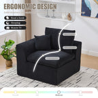 UNITED WE WIN Modular Sectional Sofa Cloud Couch,Comfy Cloud Modern Sofa,2 Seater with Cushion Covers Removable Furniture for Living Room Bedroom Apartments Dorms,No Assembly Required - Grand Goldman Shop