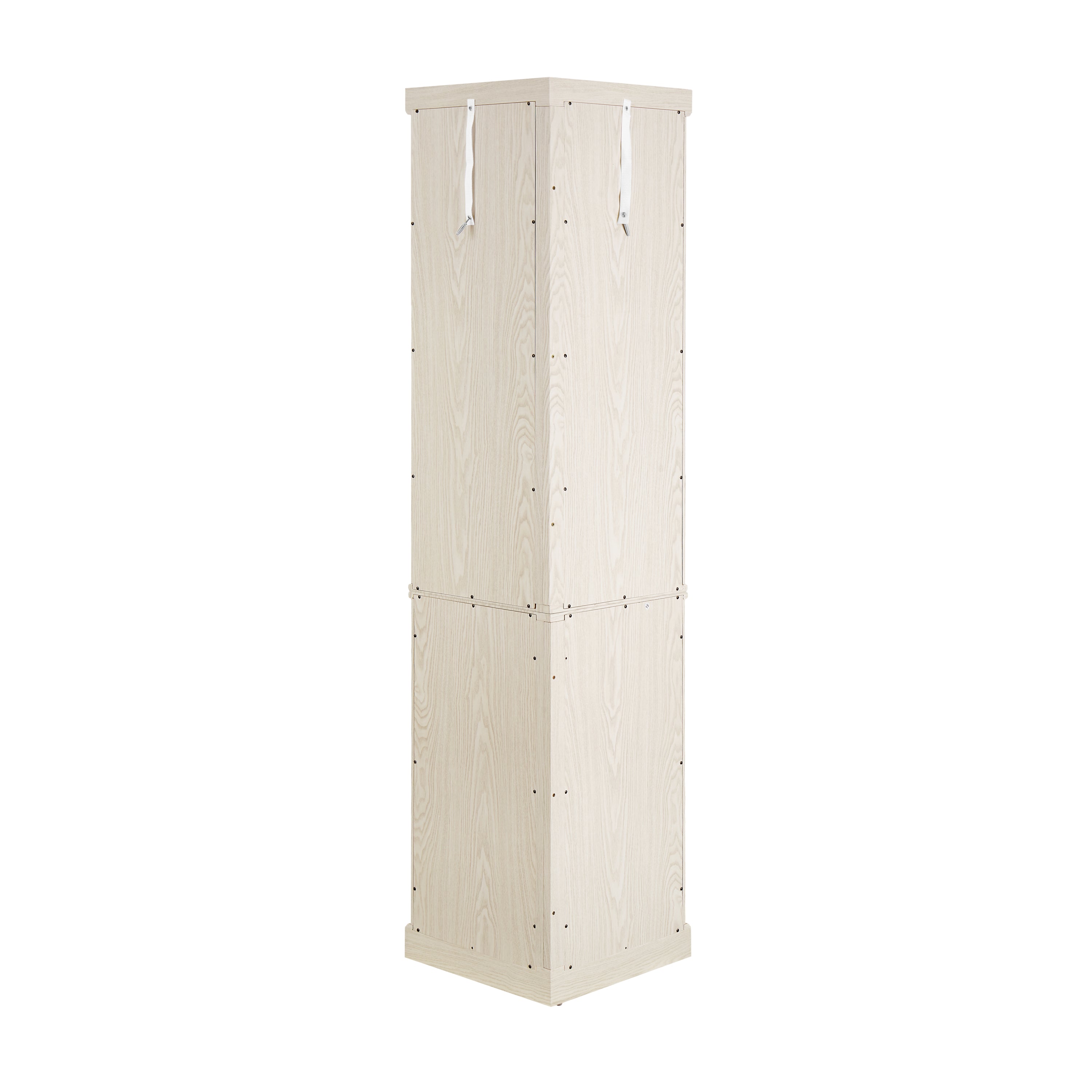 Corner Glass Cabinet Lighted Curio Cabinet Corner Display Case for Living Room, Curio Cabinet, Antique collection, Wine,Bar Glass Storage Light Included, Antique White - Grand Goldman Shop