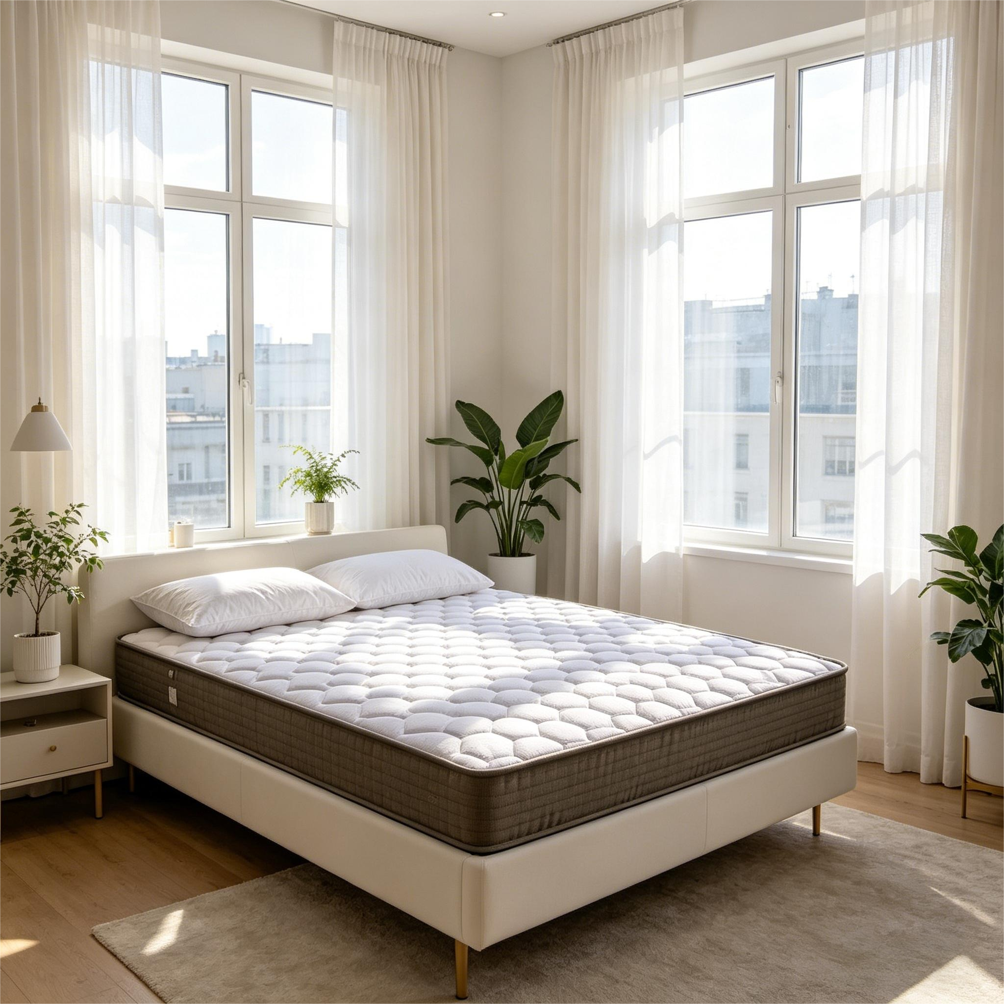 6 Inch Soft-Medium Firmness Pocket Spring Mattress - Pocket Coil Mattress, Twin size. - Grand Goldman Shop