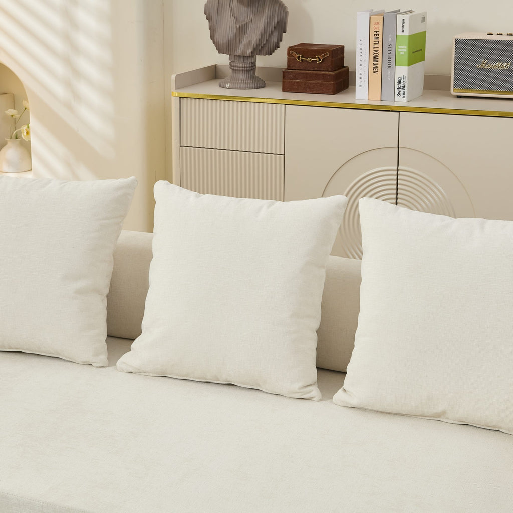 Comfy Convertible Folding Mattress Couch, Floor Sofa Bed, Chenille Floor Sofa with Armrest, Floor Sofa Lounge Couch for Living Room Bedroom Lounge Studio-Beige - Grand Goldman Shop