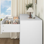 8 Drawers Dresser for Bedroom, Wood Bedroom Dresser Modern Drawer Chest, 8 Chest of Drawer, Tall Dresser for Closet, Dressers Organizer for Living Room, Closet, Hallway White - Grand Goldman Shop