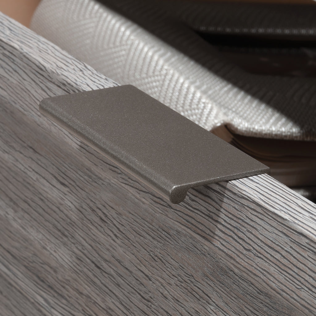 Lateral File with Two Drawers, Medium Gray finish - Grand Goldman