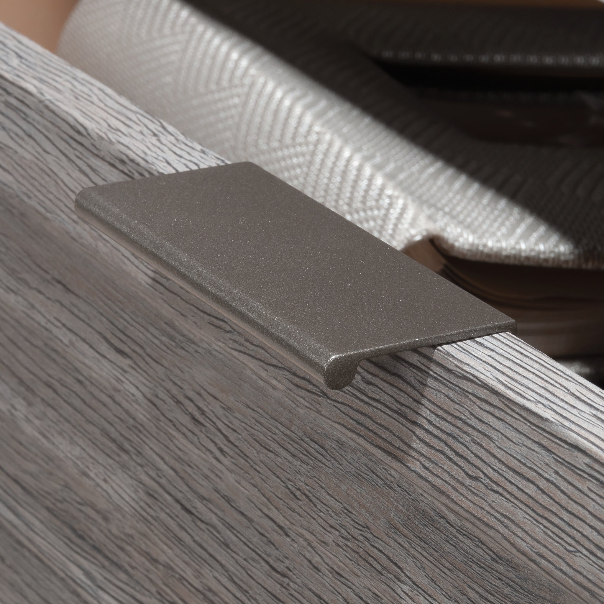 Lateral File with Two Drawers, Medium Gray finish - Grand Goldman