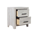 DENVER Modern Queen 4-Piece Bedroom Set with Bed, Dresser, Mirror and Nightstand, Natural Finish, Contemporary Storage Furniture Set - Grand Goldman Shop