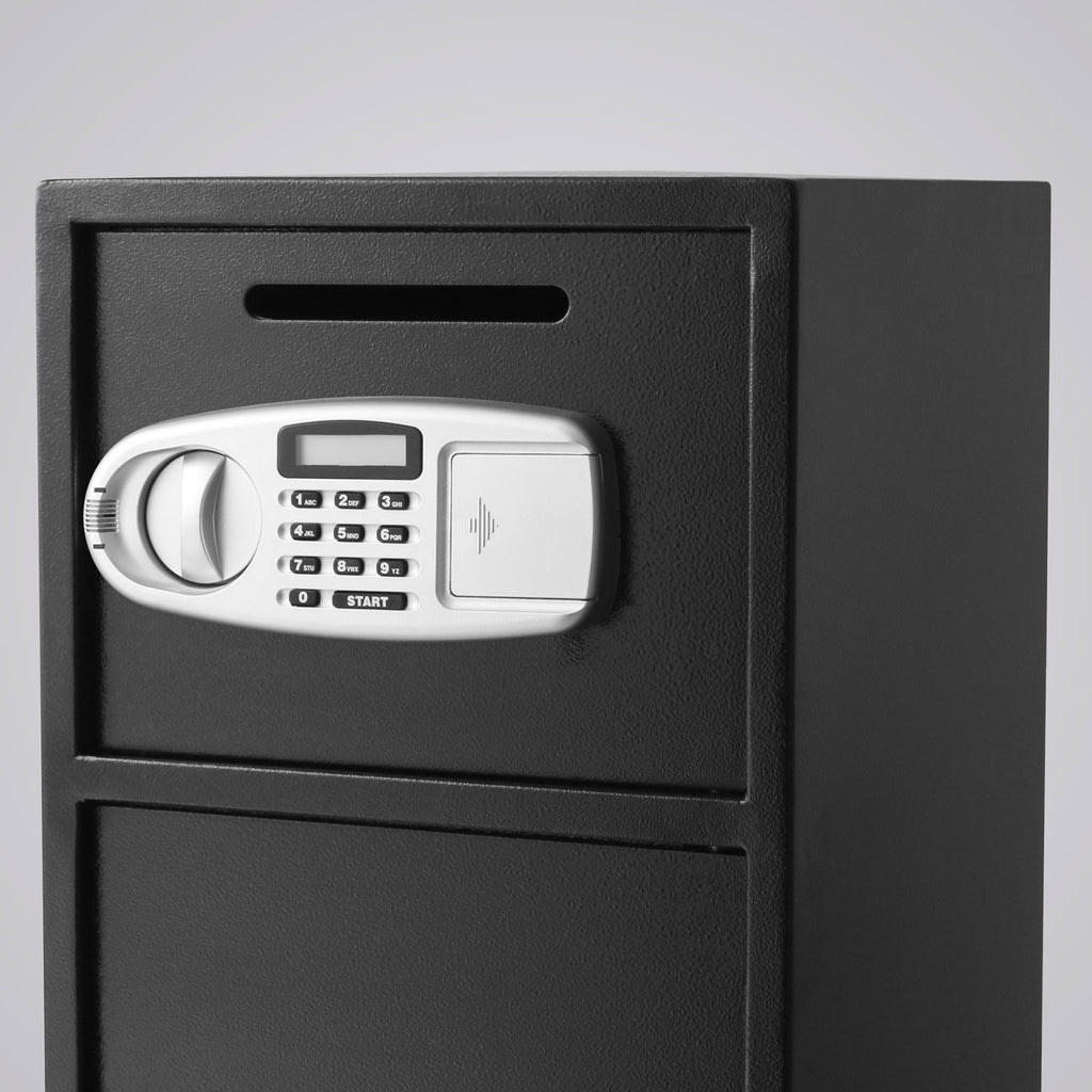 Large Double Door Security Safe Box 2.6 Cubic Feet Steel Safe Box Strong Box with Digital Lock for Money Gun Jewelry Black - 