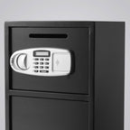 Large Double Door Security Safe Box 2.6 Cubic Feet Steel Safe Box Strong Box with Digital Lock for Money Gun Jewelry Black - 