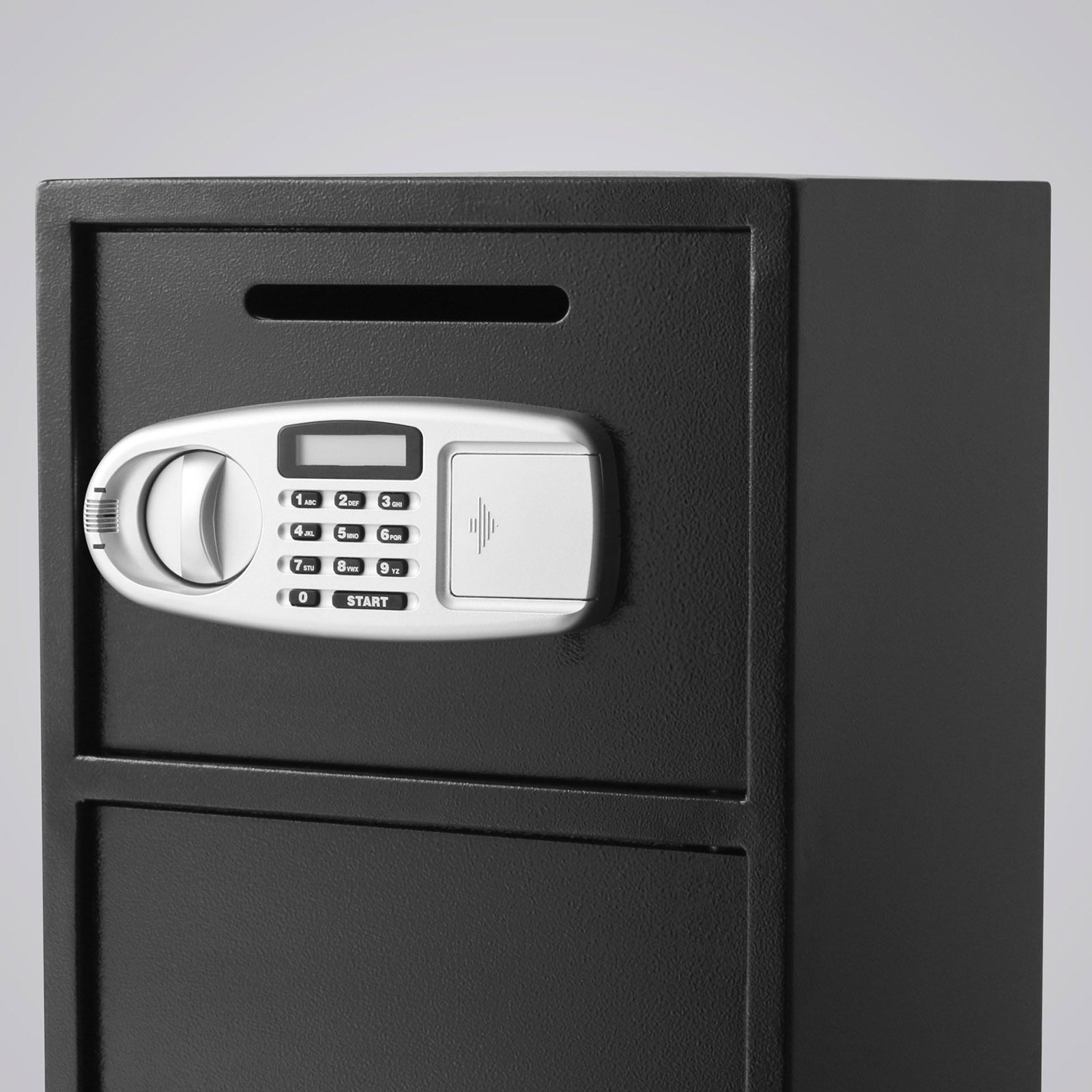 Large Double Door Security Safe Box 2.6 Cubic Feet Steel Safe Box Strong Box with Digital Lock for Money Gun Jewelry Black - 