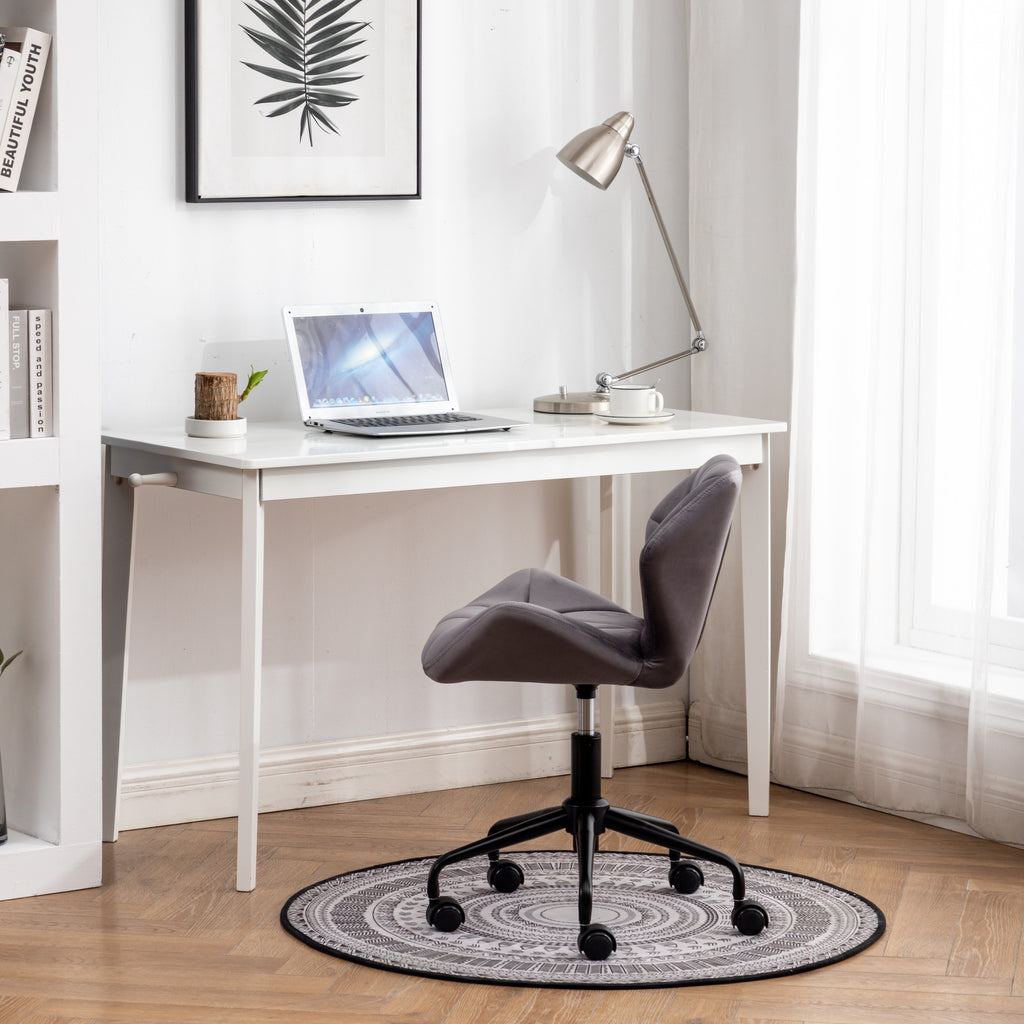 Eldon Diamond Tufted Adjustable Swivel Office Chair, Gray - Grand Goldman