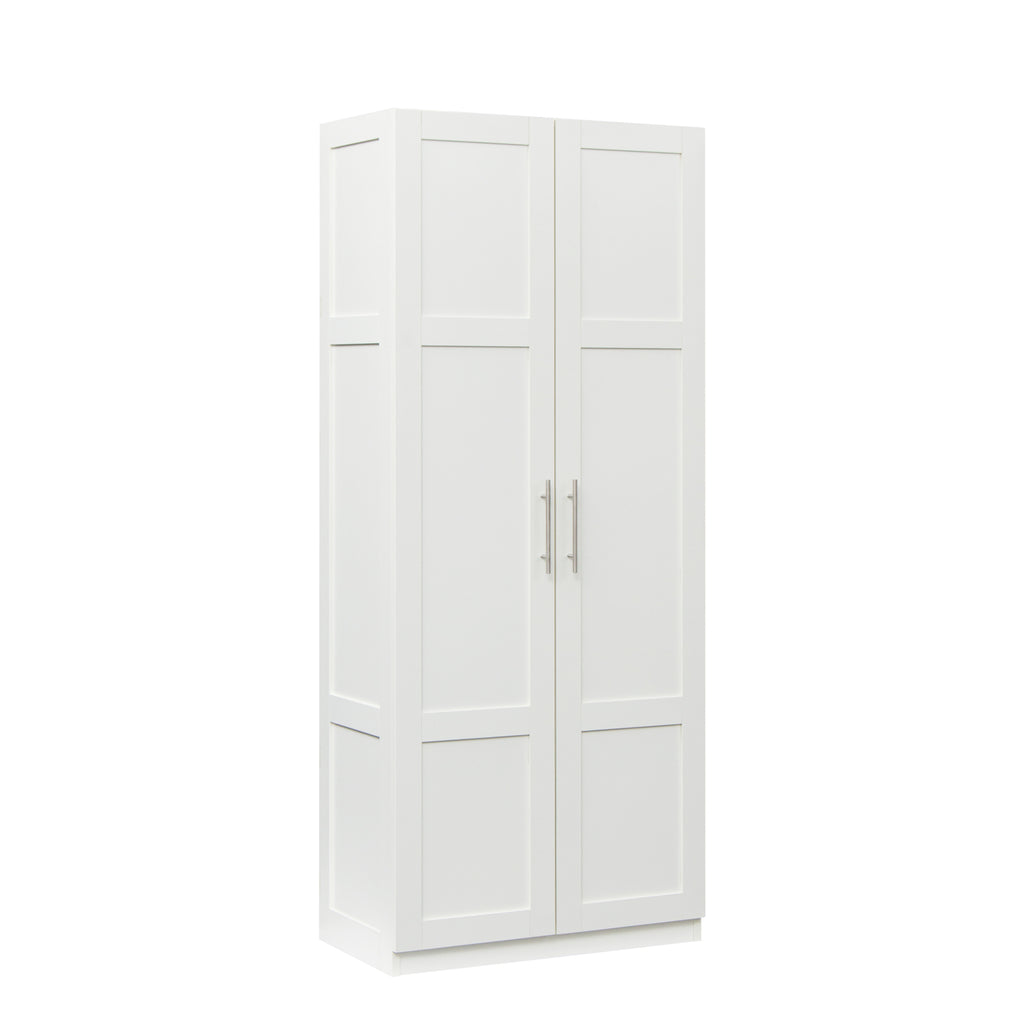 Pantry Cabinet, Kitchen Pantry Storage Cabinets with 2 Door and 3  Shelves, White Pantry Storage Cabinet, Cupboard for Kitchen, Dining Room and Living Room. - Grand Goldman Shop