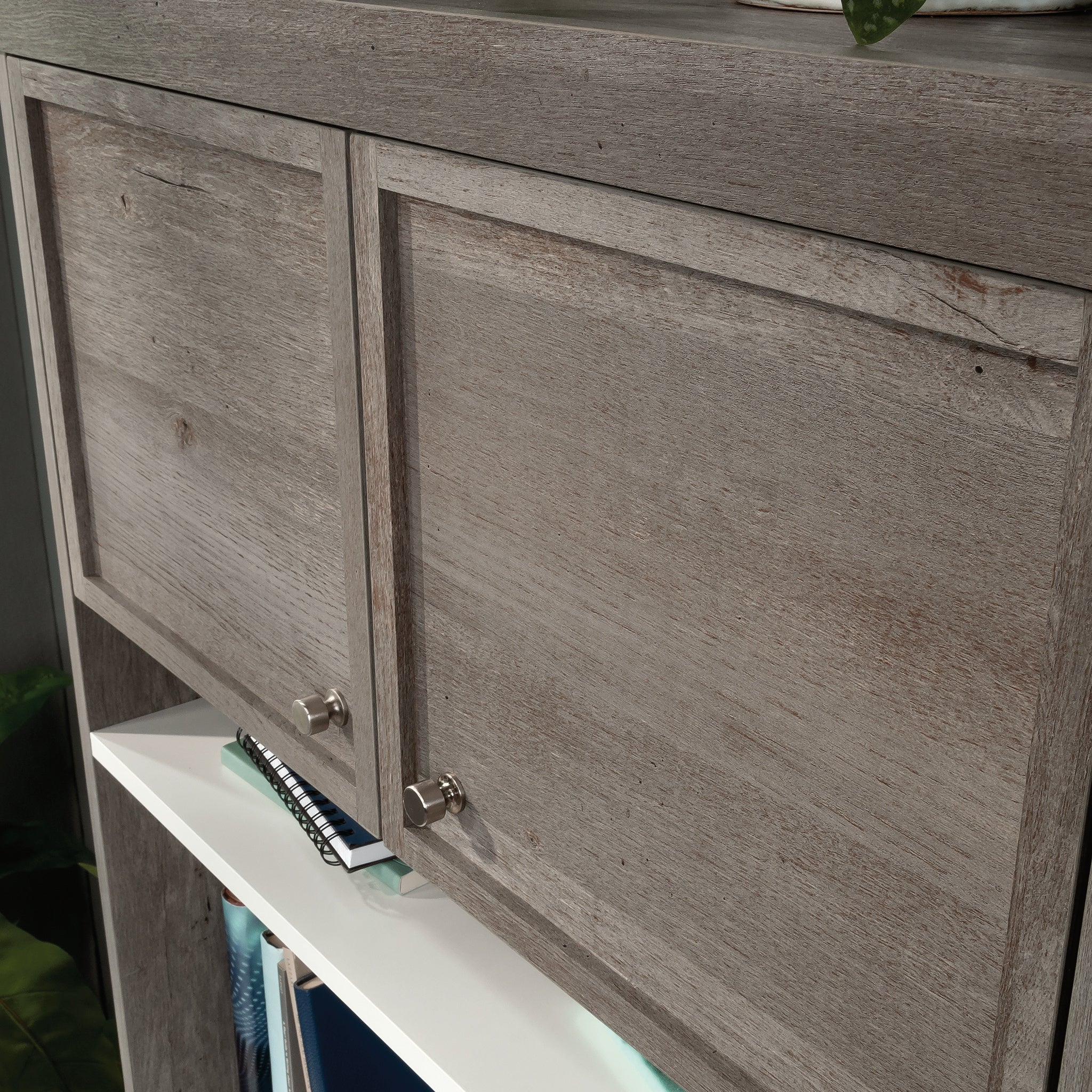 Hutch with Craft Storage, Brown finish - Grand Goldman