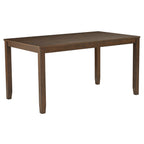 6-Piece Dining Table Set with Bench and Chairs, Wooden dining table set for 6 people, Farmhouse Rustic Style 6 Person Dining Table Set for Dining Room, Kitchen, Dark Walnut - Grand Goldman Shop