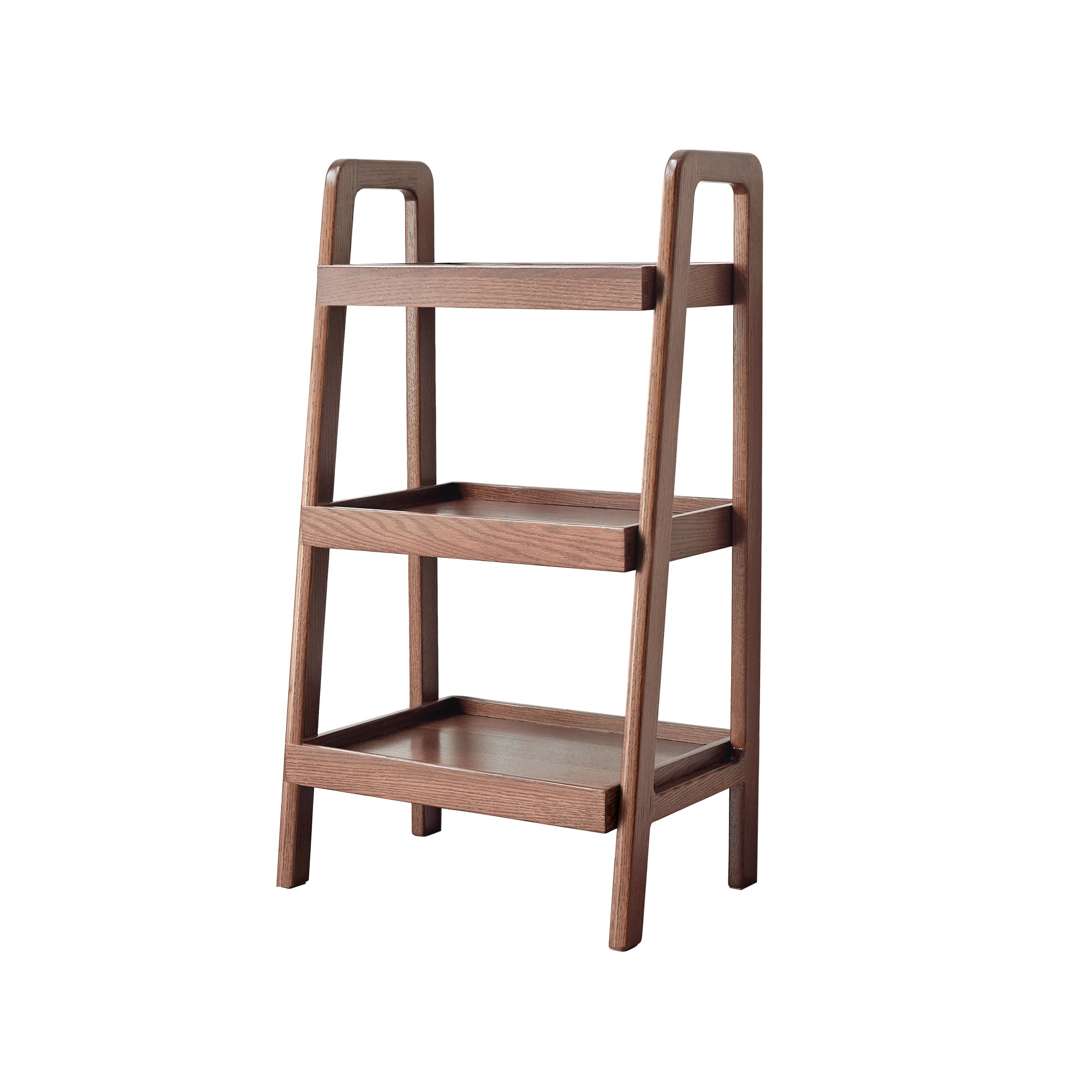 Walnut Color Oak Storage Bench, 3-Tier Beech Wood Shoe Rack for Entryway, Premium Storage Organizer for Bathroom, Living Room, Bedroom, Hallway, Patio, Kitchen - Grand Goldman Shop
