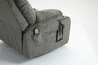 Lift Chair for Big and Tall Person with Inconvenient Legs: High Density Foam Lift Sofa with Heat and Massage, 2 Pockets, 2 Cup Holder, 2 Remote, OKIN Motor - Grand Goldman Shop
