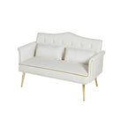CREAM WHITE  2 SEATER SOFA - Grand Goldman Shop