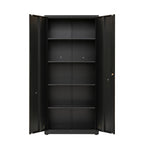 High Storage Cabinet with 2 Doors and 4 Partitions to Separate 5 Storage Spaces, Home/ Office Design | Premium Home Decor - G