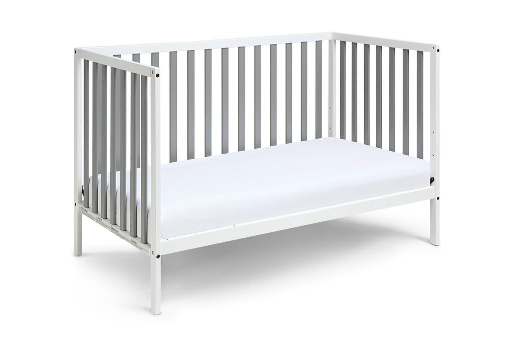 Deux Remi 3-in-1 Convertible Island Crib White/Gray | Premium Home Decor - Grand Goldman