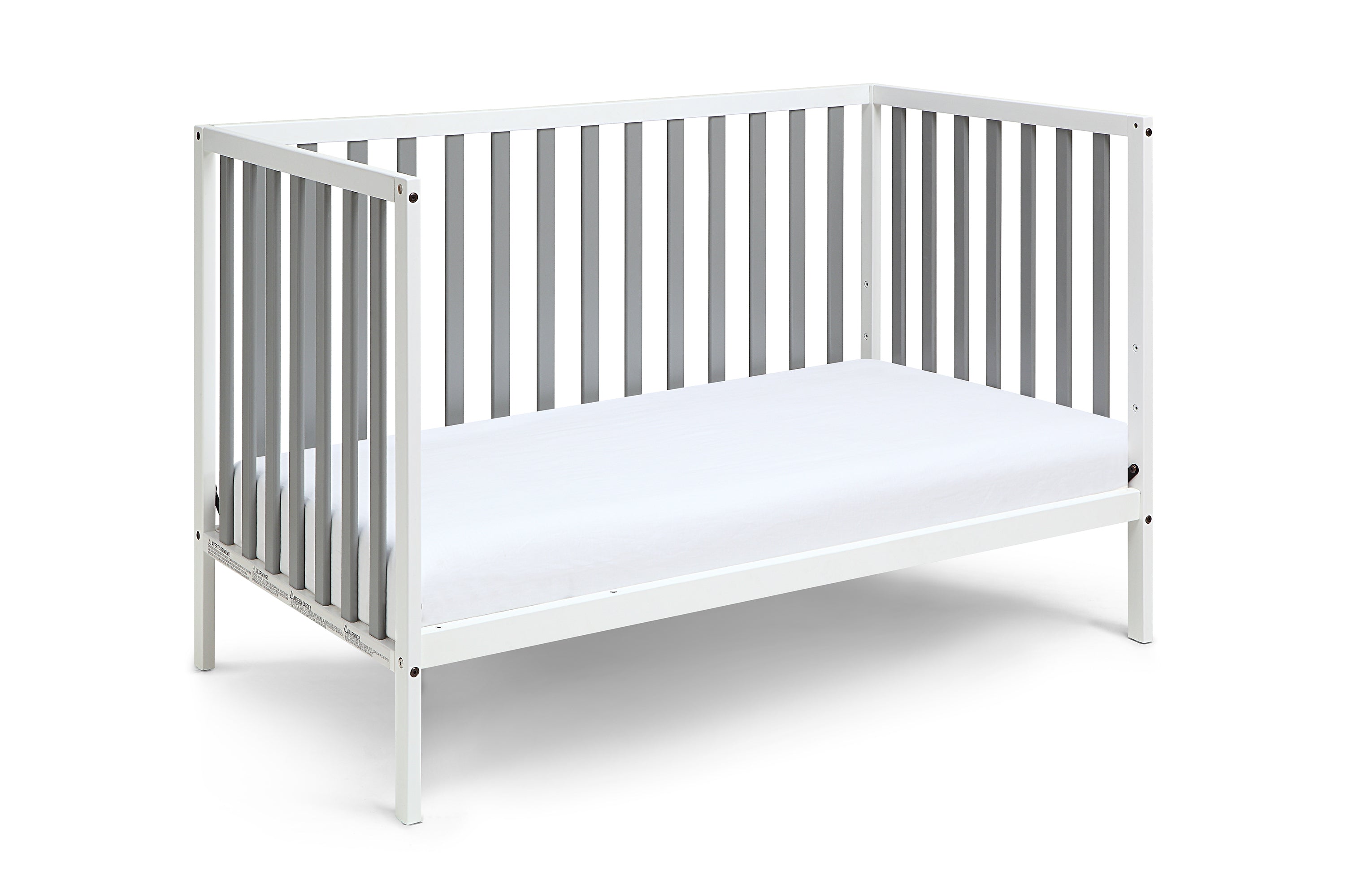 Deux Remi 3-in-1 Convertible Island Crib White/Gray | Premium Home Decor - Grand Goldman