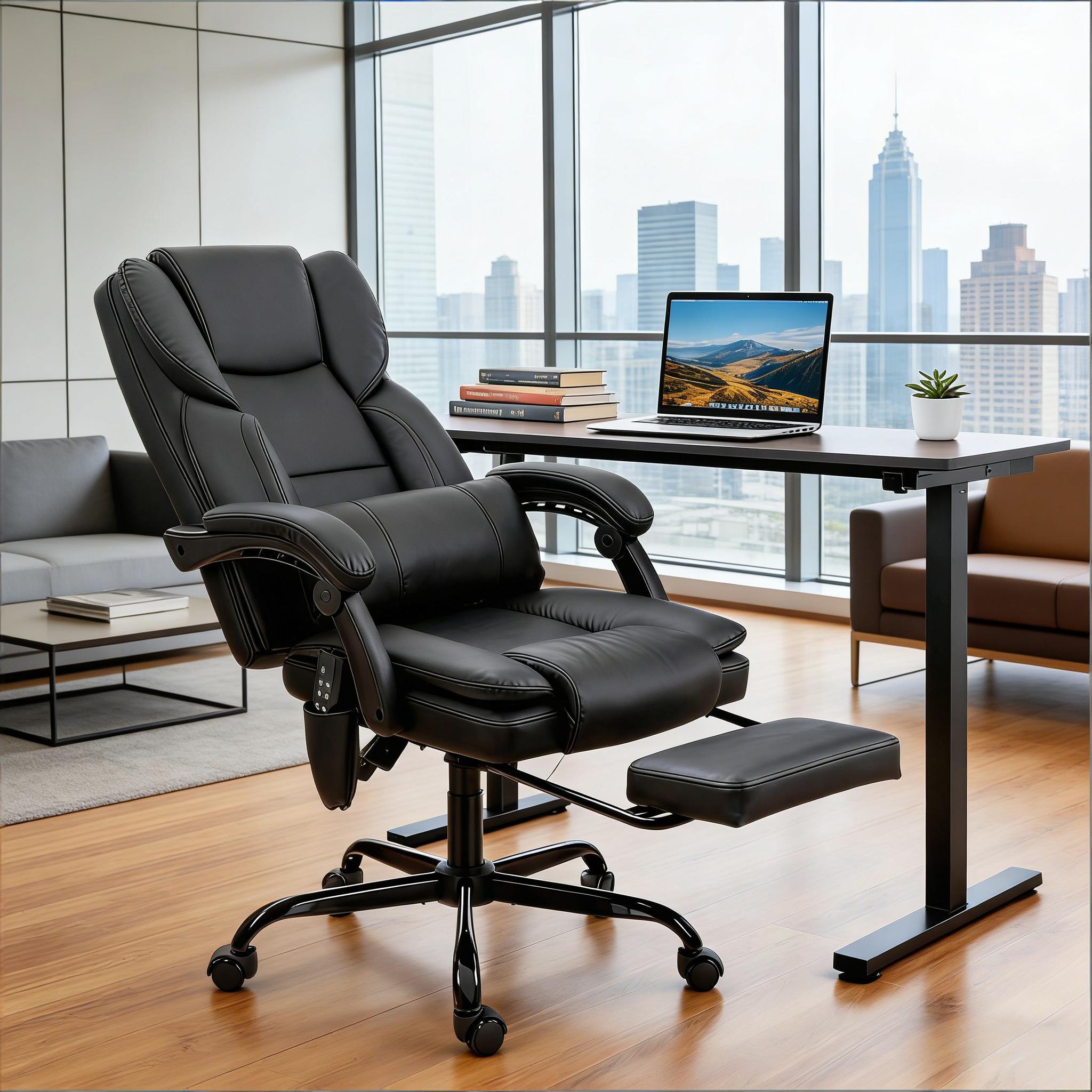 Faux Leather Massage Desk Chair,Office Chair,Reclining Chair - Grand Goldman