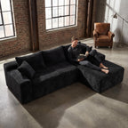 106.3' Cloud Modular Sectional Sofa Couch with L-Shape Chaise,Modern Minimalist Upholstered Couches for Living Room Bedroom,Deep Seat Corner Couch,No Assembly Required - Grand Goldman Shop