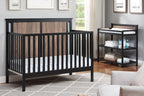 Connelly Changing Table Black/Vintage Walnut - Grand Goldman