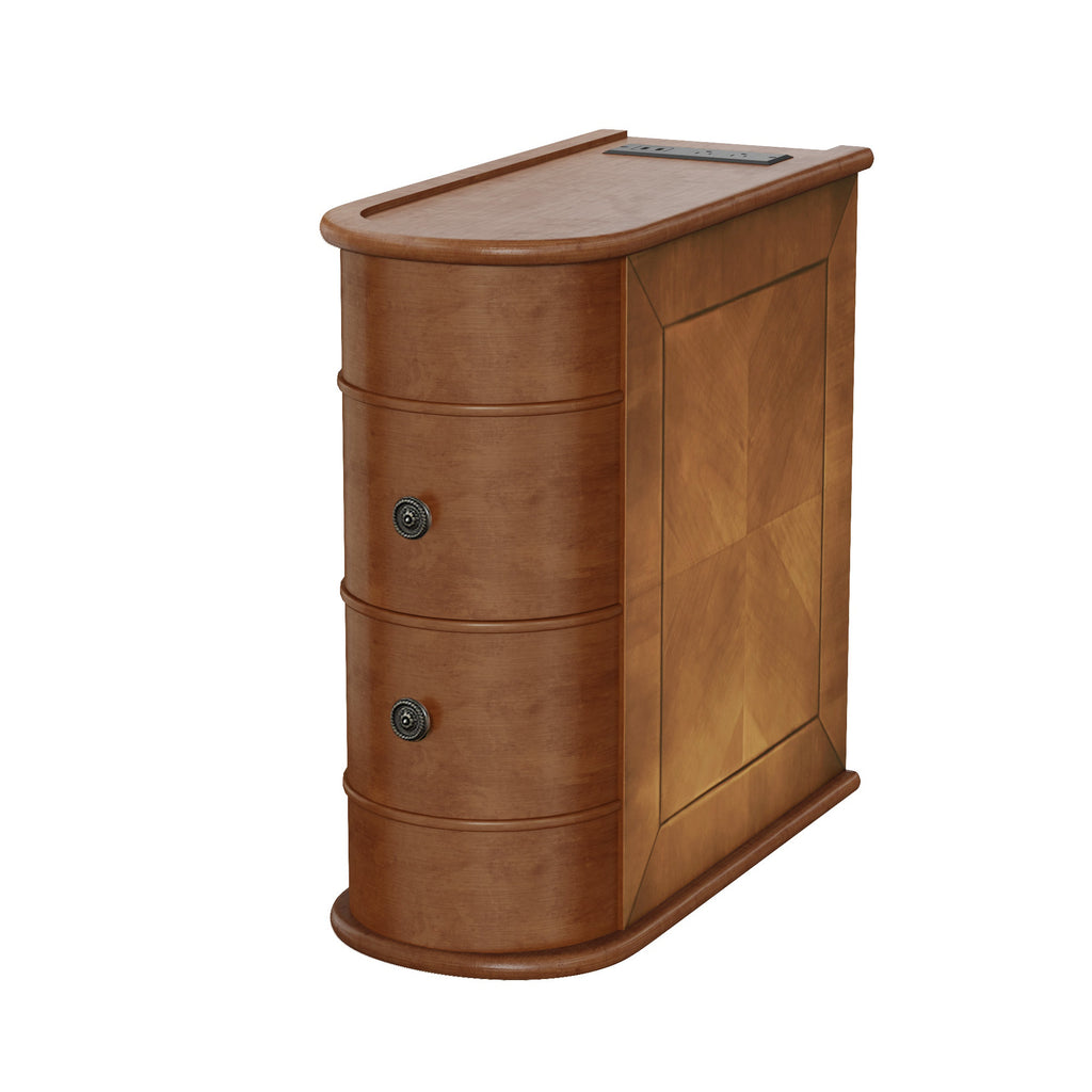 End Table with Charging Station,Sofa Side Table with Drawers, No Assembly Required(Expect Arrival Date 2025/4/16) - Grand Goldman Shop
