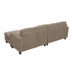Savannah Modular Corduroy Sectional Sofa with Ottoman - Grand Goldman Shop