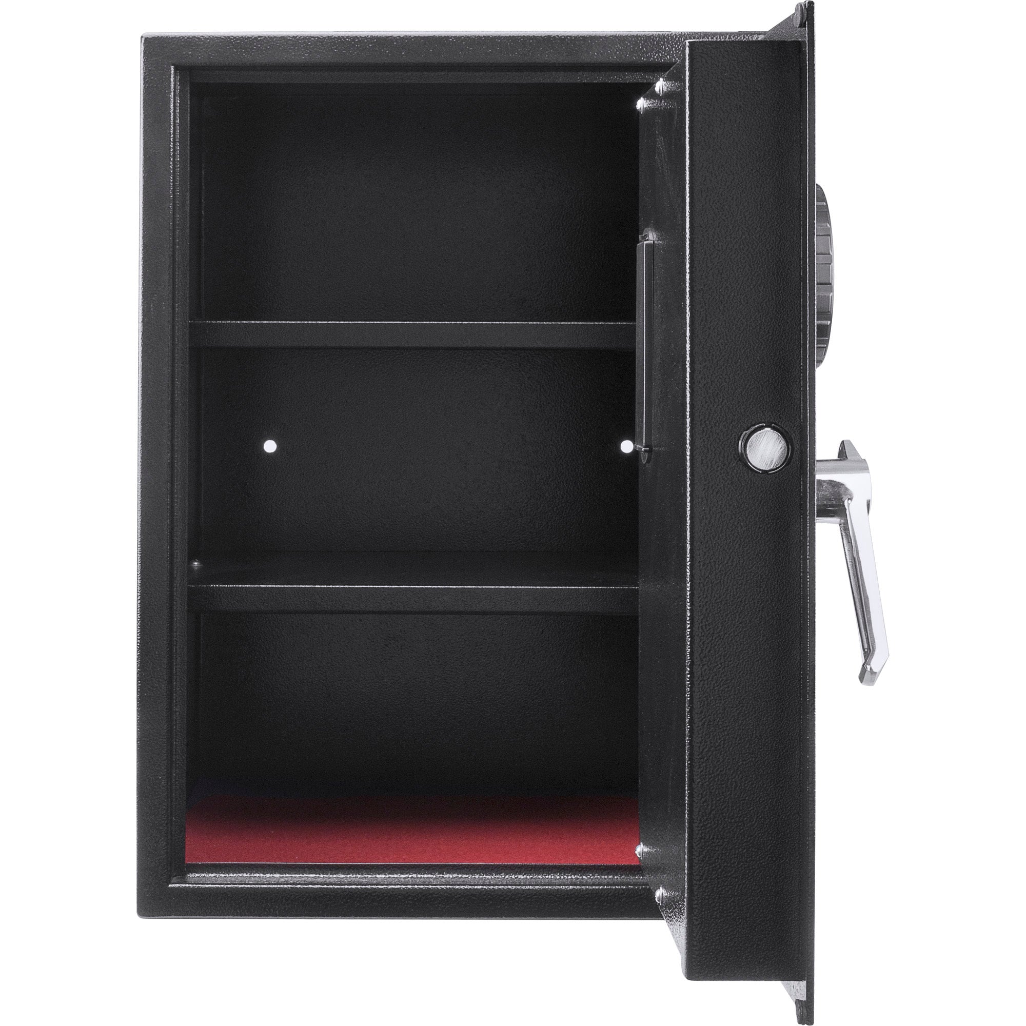 Large Digital Keypad Safe with 1.45 Cubic Ft Capacity in Black Steel and Removable Shelves - Grand Goldman