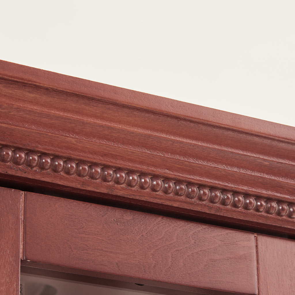 Corner Curio Cabinet Lighted Corner Display, Glass Display Shelf Shelving Bar cabinet with Tempered Glass Door, Bar Cabinet,Cabinet with Adjustable Shelf Glass Cabinet Shelves Bead Bulb Included - Grand Goldman Shop