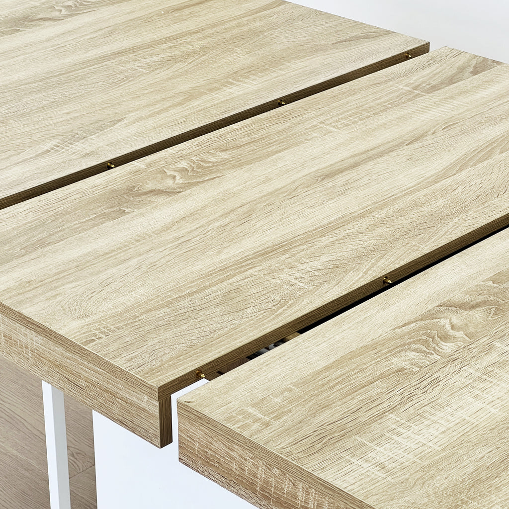 Rectangle extendable dining table for 6-10 people aged effect wood 160-200 cm - Grand Goldman Shop