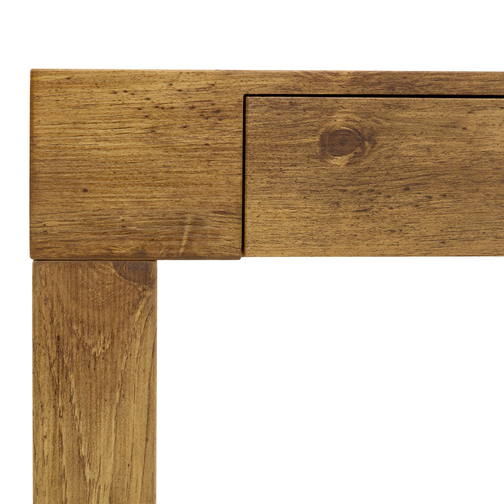 Elegant Natural Wood Grain Bar Table-50 Inches Long, a Practical Choice for Modern Homes.Wood Grain Texture Sticker,Equipped With Two Drawers.Serving As A Bar Table Or A Desk. - Grand Goldman Shop