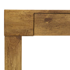 Elegant Natural Wood Grain Bar Table-50 Inches Long, a Practical Choice for Modern Homes.Wood Grain Texture Sticker,Equipped With Two Drawers.Serving As A Bar Table Or A Desk. - Grand Goldman Shop
