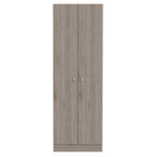 Multistorage Pantry Cabinet, Five Shelves, Double Door Cabinet -Light Gray - Grand Goldman