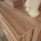 Lateral File with Two Drawers, Acacia finish - Grand Goldman
