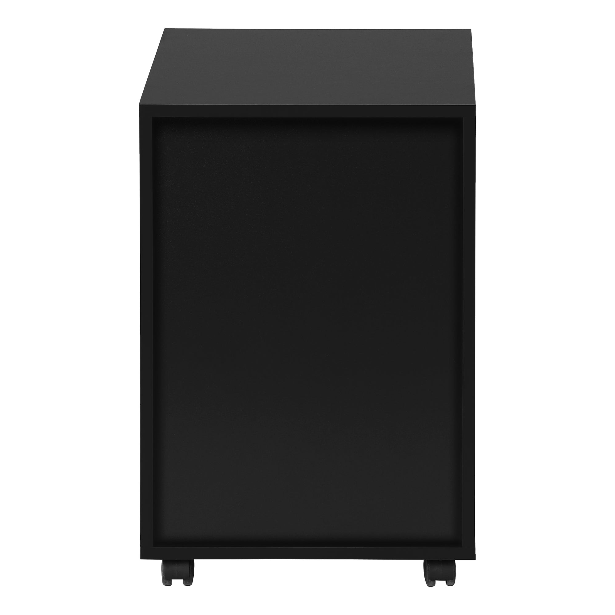 File Cabinet, Rolling Mobile, Storage Drawers, Printer Stand, Office, Work, Black Laminate, Contemporary, Modern | Premium Ho
