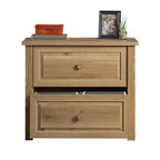 Lateral File with Farmhouse Style, Brown finish - Grand Goldman