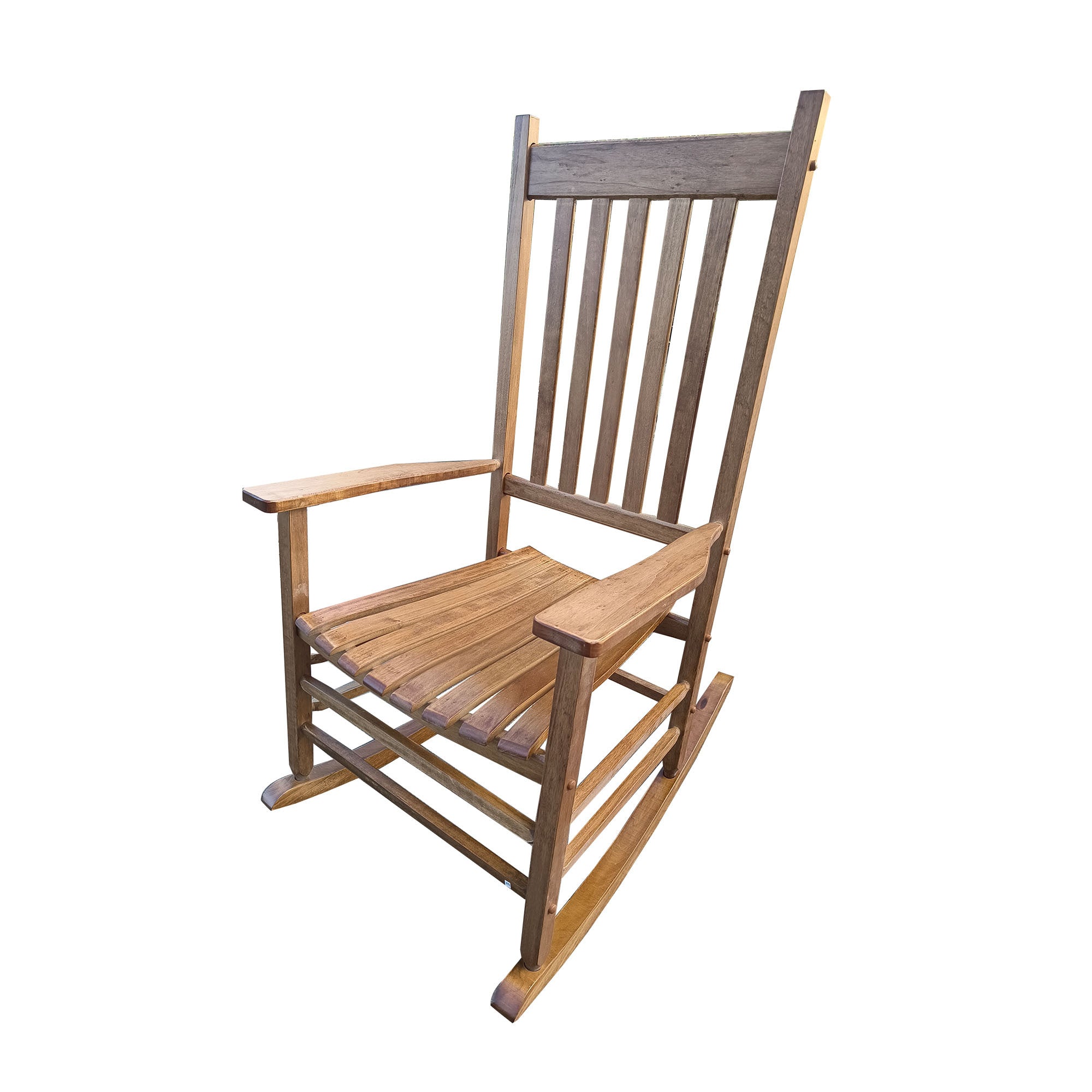 BALCONY PORCH Adult Rocking Chair Brown Solid Wood - Grand Goldman Shop