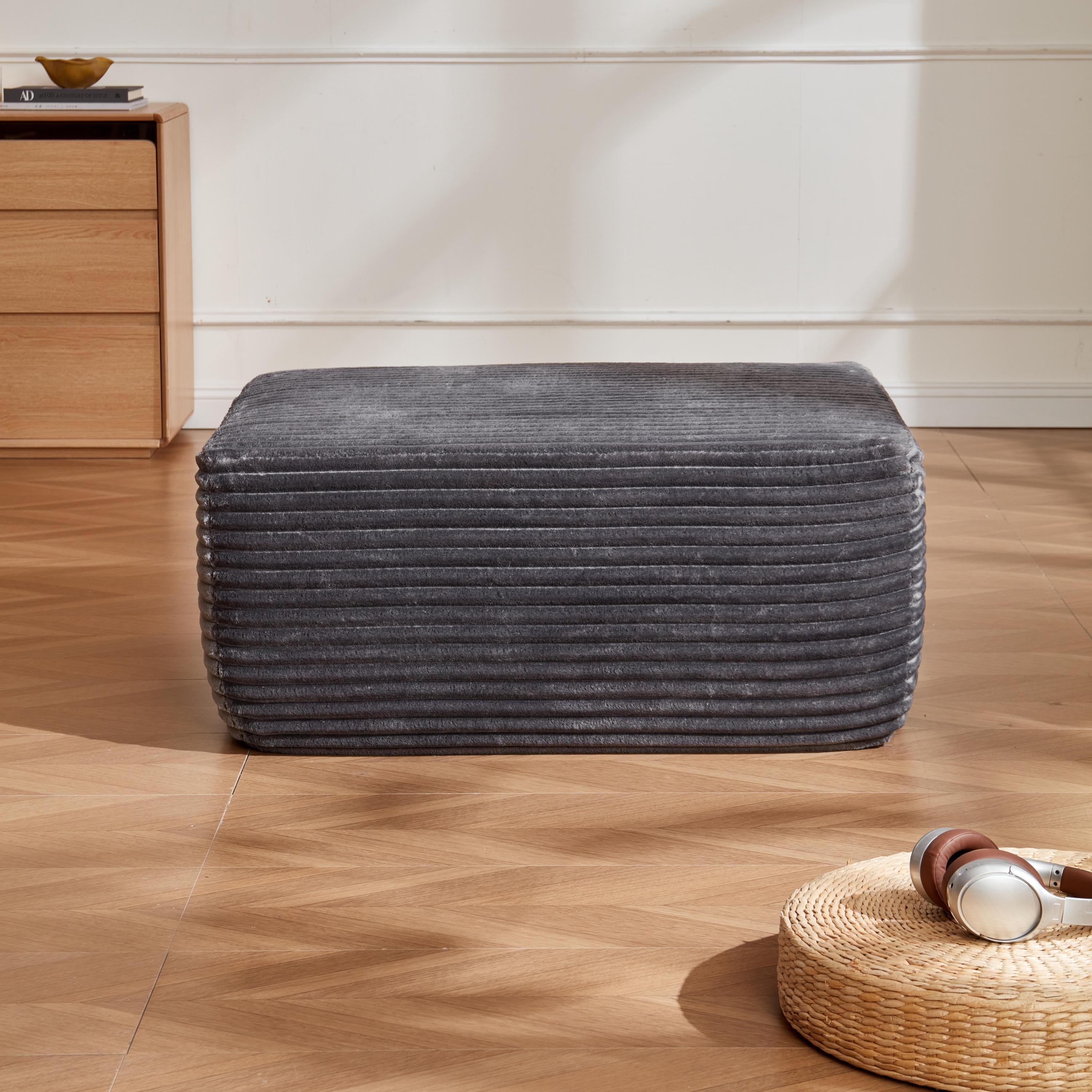 373-001/ottoman//grey/plush - Grand Goldman Shop