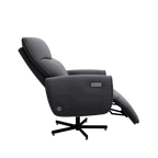 Power Swivel Recliner Chair, Electric Reclining with USB & Type-C Charging, 360° Swivel Velvet Upholstered Accent Chair, for 
