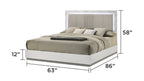 Mist Queen 4-Piece Set – Two-Tone High-Gloss Marble & Lacquer Finish with LED Lighting White - Grand Goldman Shop