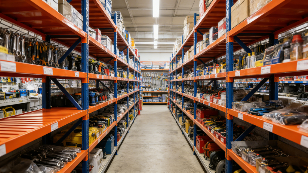 Garage shelves Heavy Duty - 4400 lbs garage storage 4 levels, adjustable metal shelving units and storage, industrial shelves utility shelves for commercial store tools gym - Grand Goldman Shop