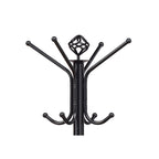 Modern Black Metal Coat Rack with Three-Tier Hooks for Entryway or Mudroom - Grand Goldman Shop