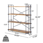 YORKTOWN 4-SHELF BOOKCASE - Grand Goldman Shop