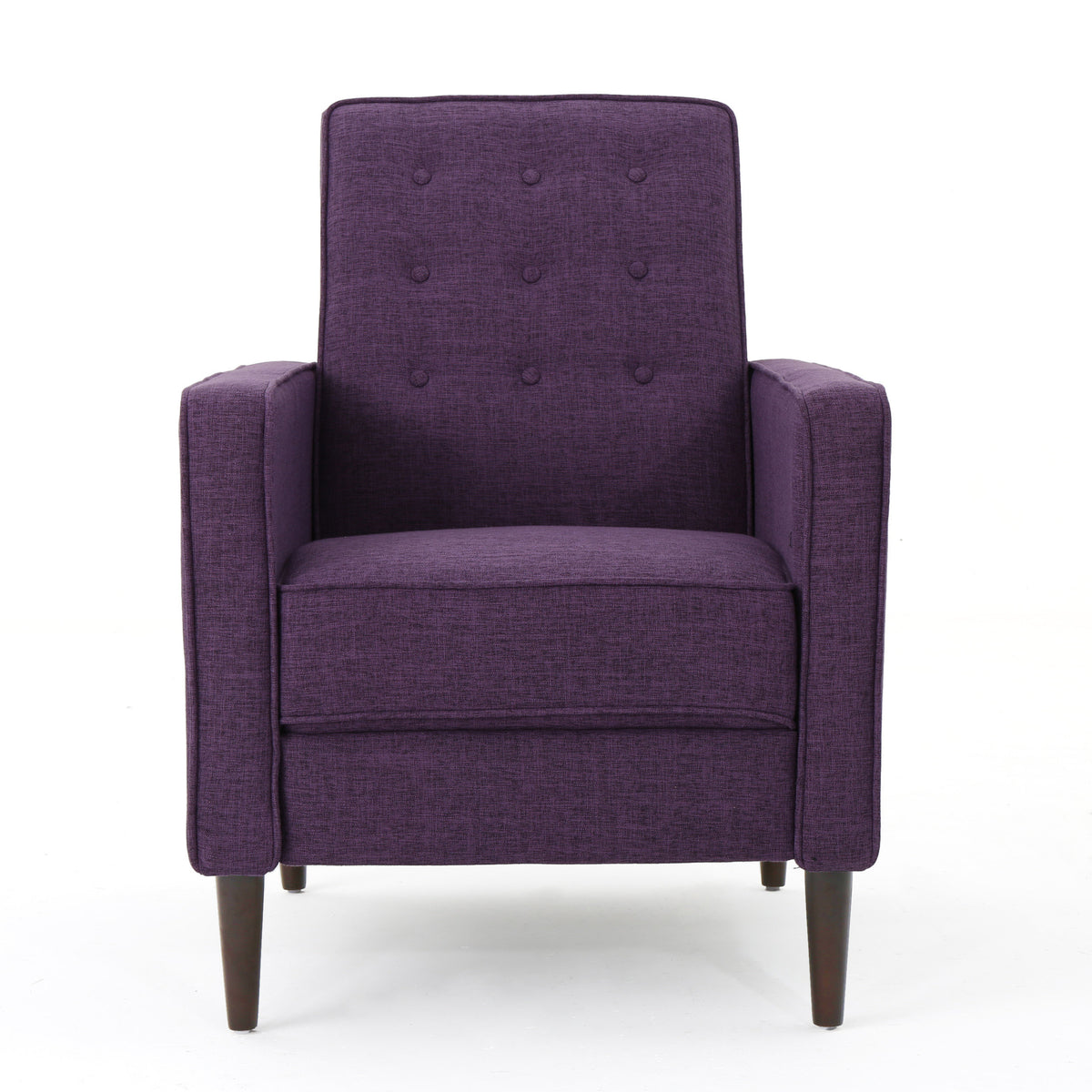 Macedonia Mid-Century Modern Button Tufted Fabric Recliner - Grand Goldman Shop