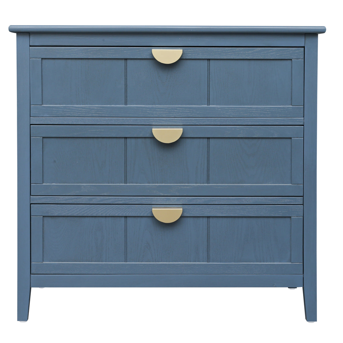 3-Drawer Cabinet for Bedroom, Living Room, or Study – Blue MDF American Furniture - Grand Goldman Shop