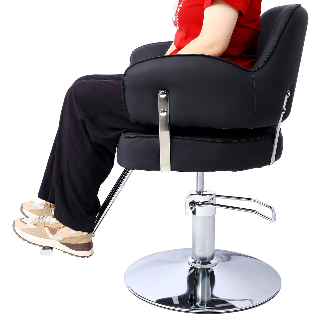 Salon Styling Chair for Hair Stylist Wide Seat,  Hair Salon Chair Heavy Duty, Beauty Spa Cosmetology Shampoo Hairdressing Eq,