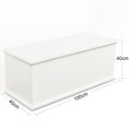 Storage Chest Trunk, Lift Top Wood Box for Entryway Bench Organizer Home Furniture, White - Grand Goldman Shop