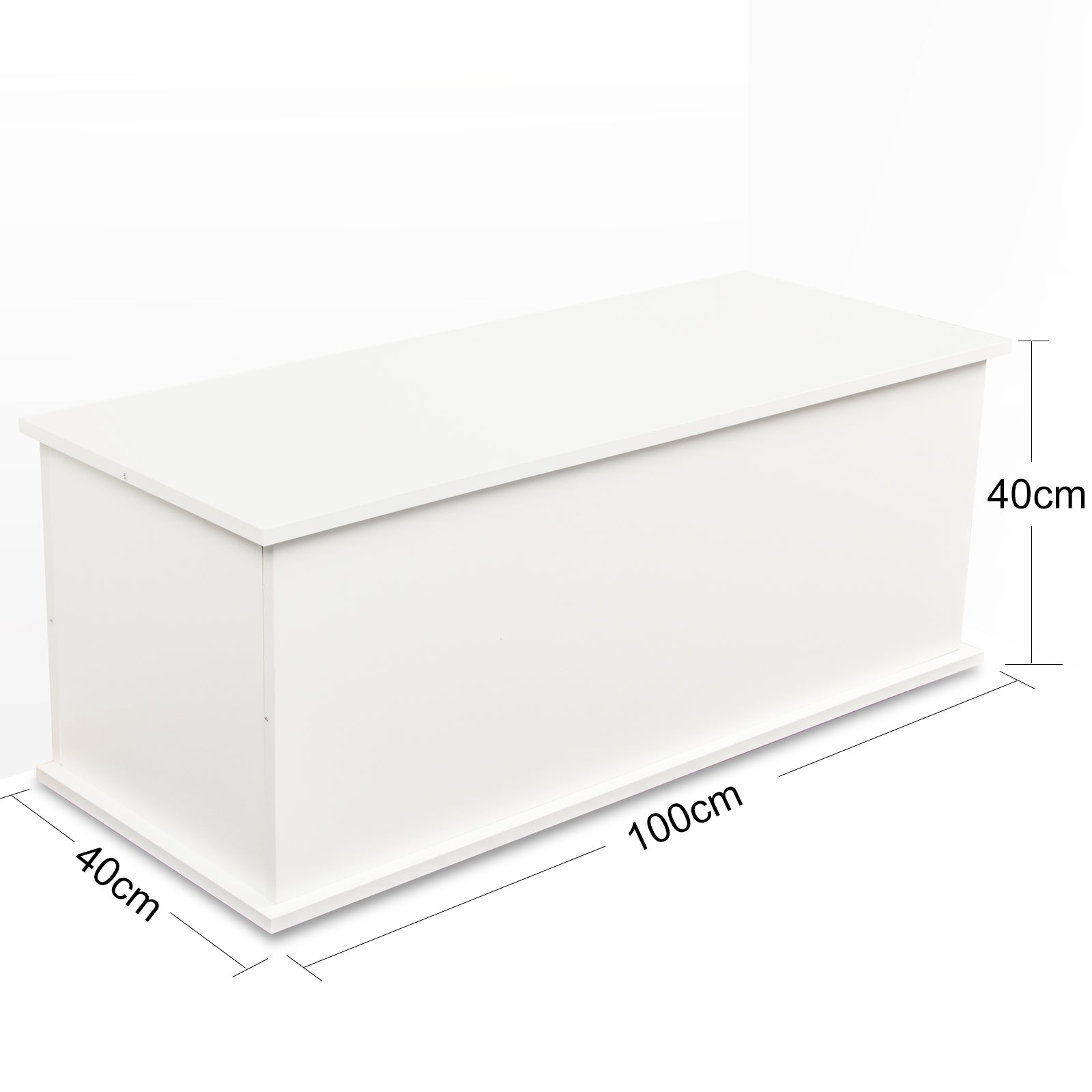 Storage Chest Trunk, Lift Top Wood Box for Entryway Bench Organizer Home Furniture, White - Grand Goldman Shop