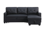 Upholstered Pull out Sectional Sofa with Chaise - Grand Goldman Shop