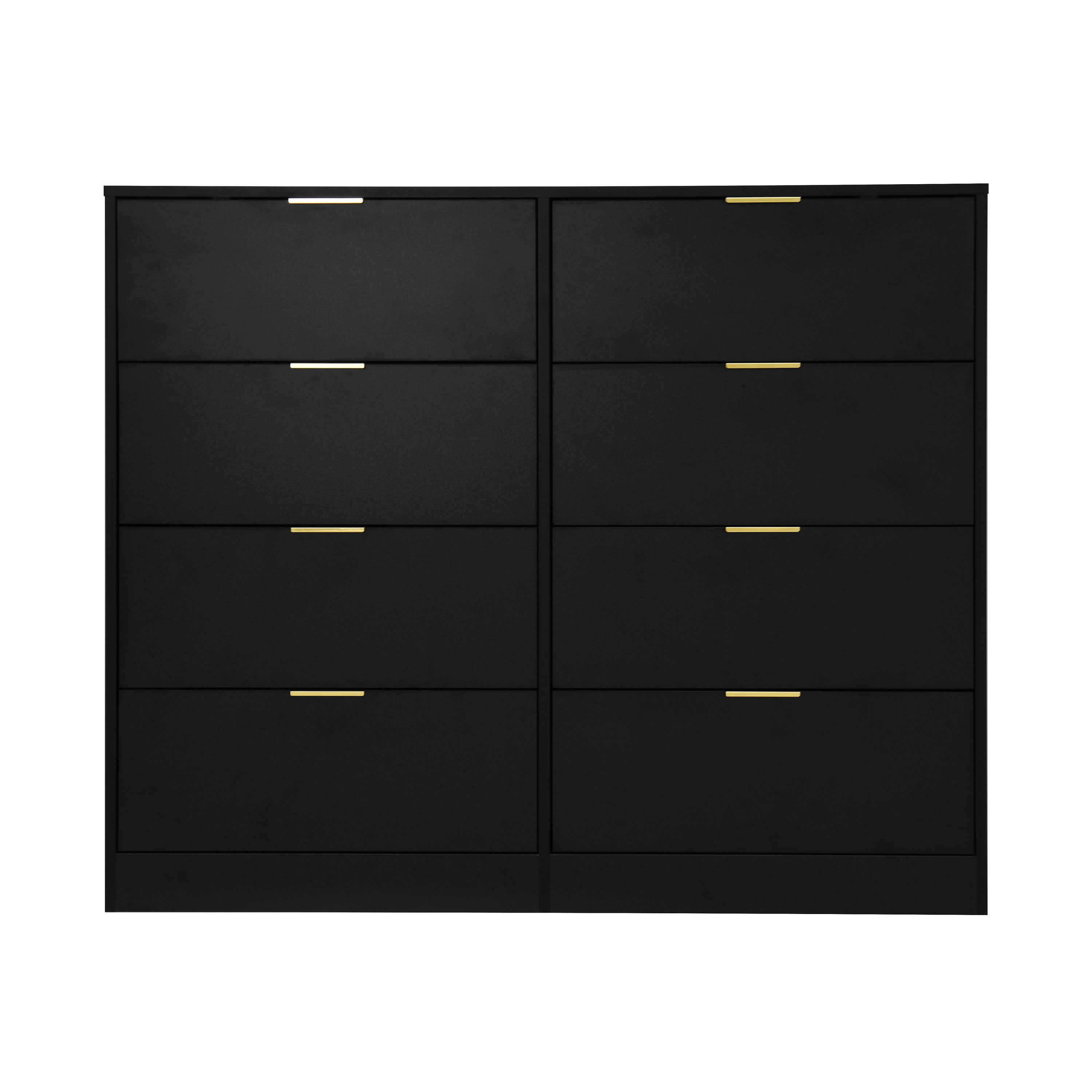 8 Drawers Dresser for Bedroom, Wood Bedroom Dresser Modern Drawer Chest, 8 Chest of Drawer, Tall Dresser for Closet, Dressers Organizer for Living Room, Closet, Hallway Black - Grand Goldman Shop